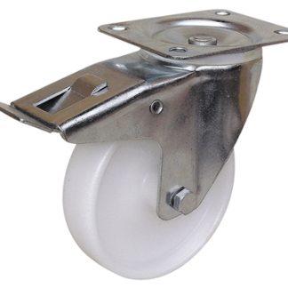 Ruota per carrelli orientabile con freno Guitel Hervieu in PP, Ø 150mm, 175kg