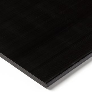 Foglio di plastica Tipo pieno RS PRO in POM, Nero, 500mm x 300mm x 6mm