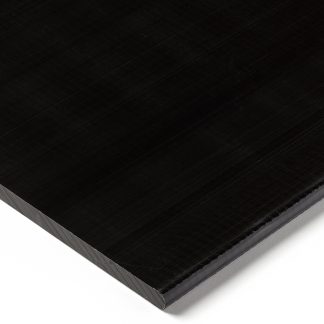 Foglio di plastica Tipo pieno RS PRO in POM, Nero, 500mm x 300mm x 30mm