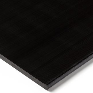 Foglio di plastica Tipo pieno RS PRO in POM, Nero, 500mm x 300mm x 40mm