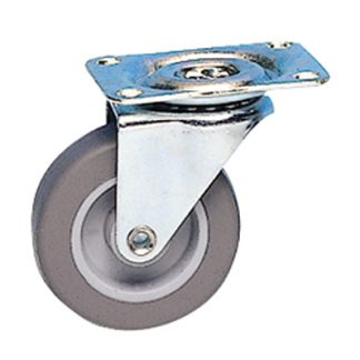 Rotella orientabile Girevole Guitel 55031100, portata 15daN, Ø ruota 42mm in Gomma