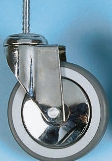 Ruota per carrelli orientabile Tente in Gomma, Ø 125mm, 100kg