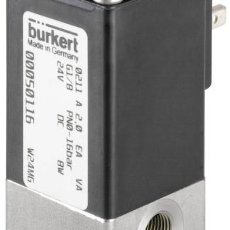 Elettrovalvola NA Burkert, 8 bar max, 2 porte , 230 V c.a., 1/4poll