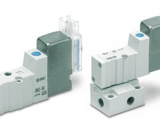 Elettrovalvole per pneumatica SMC, Metrico M5, funzione 3/2, azionamento Pilota/Pilota, 230V ca
