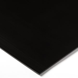 Foglio di plastica Tipo pieno RS PRO in PEHD, Nero, 1000mm x 500mm x 3mm