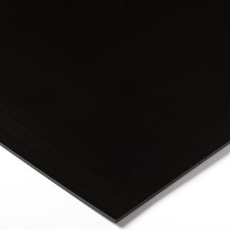 Foglio di plastica Tipo pieno RS PRO in PEHD, Nero, 1000mm x 500mm x 15mm