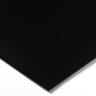Foglio di plastica Tipo pieno RS PRO in PEHD, Nero, 500mm x 500mm x 20mm
