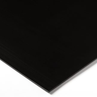 Foglio di plastica Tipo pieno RS PRO in PEHD, Nero, 500mm x 500mm x 25mm