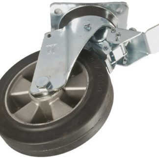 Ruota per carrelli orientabile con freno LAG in Gomma, Ø 200mm, 450kg