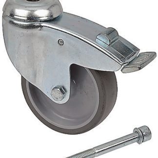 Ruota per carrelli orientabile Tente in Gomma, Ø 100mm, 80kg