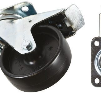 Ruota per carrelli orientabile con freno Tente in PP, Ø 125mm, 200kg