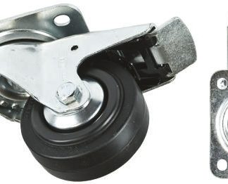 Ruota per carrelli orientabile con freno Tente in Gomma, Ø 80mm, 70kg