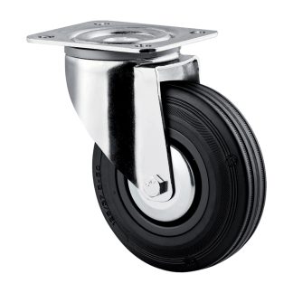 Ruota per carrelli orientabile Tente in Gomma, Ø 160mm, 135kg