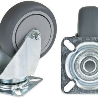 Ruota per carrelli orientabile con freno Tente in Gomma, Ø 125mm, 100kg