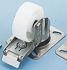 Ruota per carrelli orientabile con freno LAG in Poliammide, Ø 125mm, 300kg