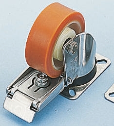 Ruota per carrelli orientabile con freno LAG in Poliuretano, Ø 100mm, 250kg