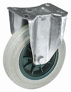 Ruota per carrelli non orientabile LAG in Gomma, Ø 100mm, 85kg