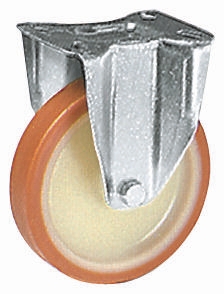 Ruota per carrelli non orientabile LAG in Poliuretano, Ø 100mm, 200kg