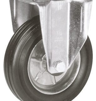 Ruota per carrelli non orientabile LAG in Gomma, Ø 80mm, 60kg