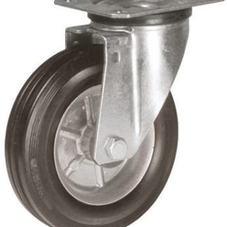 Ruota per carrelli orientabile LAG in Gomma, Ø 160mm, 180kg