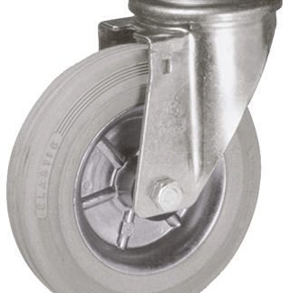 Ruota per carrelli orientabile LAG in Gomma, Ø 100mm, 80kg