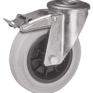 Ruota per carrelli orientabile LAG in Gomma, Ø 100mm, 85kg