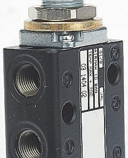 Valvola pneumatica a controllo manuale Norgren, 3/2, con Manopola, G 1/8