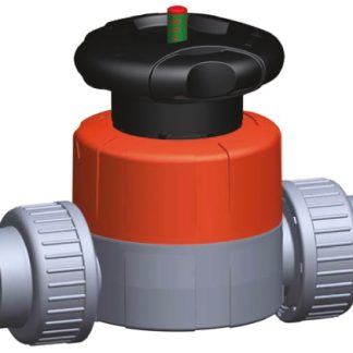 Valvola a diaframma in ABS Georg Fischer, 10bar, 125L/min, connessione 1/2" connettore femmina, diametro tubo 1/2poll,