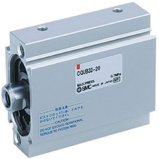 Cilindro pneumatico compatto SMC CQU, Doppio effetto, foro da 32mm, corsa 10mm, 0,7 MPa max