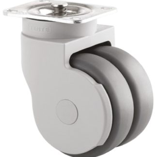 Ruota per carrelli orientabile Tente in Gomma termoplastica, Ø 75mm