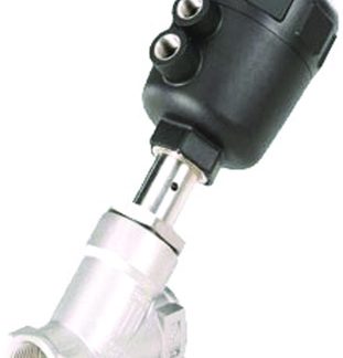 Valvola con attuazione pneumatica Burkert, ad angolo, NC, 2poll, 16 bar max