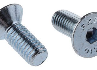 Vite a brugola con testa svasata esagonale RS PRO, M6, L. 50mm, in Acciaio