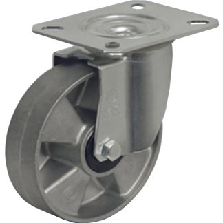 Ruota per carrelli orientabile LAG in Alluminio, Ø 85mm, 120kg
