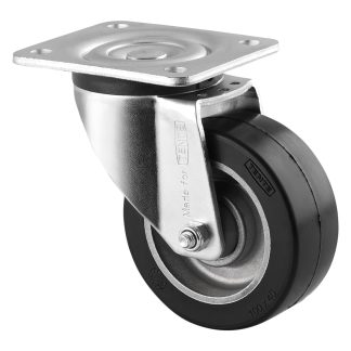 Ruota per carrelli orientabile Tente in Gomma, Ø 100mm, 200kg