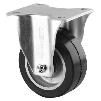 Ruota per carrelli non orientabile Tente in Gomma, Ø 125mm, 300kg