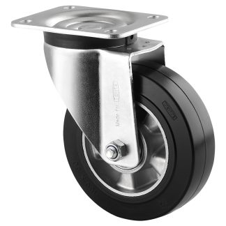 Ruota per carrelli orientabile Tente in Gomma, Ø 160mm, 450kg