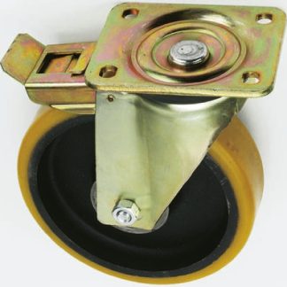Ruota per carrelli orientabile con freno Tente in Poliuretano, Ø 200mm, 800kg