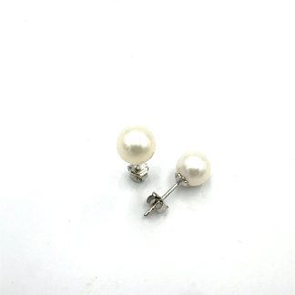 Orecchini Perle Bianche Gemelle