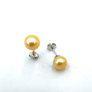 Orecchini Perle Gialle  Gemelle