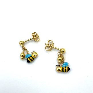 Orecchini Pendenti Ape Oro Giallo