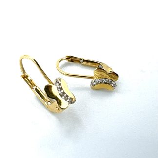 Orecchini Farfalline  Zirconi Bianchi