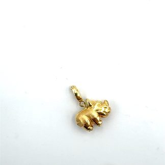 Pendente Ippopotamo in Oro Giallo
