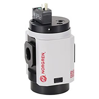 Elettrovalvola pneumatica di controllo pilotata Norgren, G 3/4, funzione 2/3, azionamento Solenoide