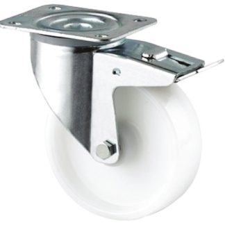 Ruota per carrelli orientabile con freno Tente in Poliuretano, Ø 160mm, 350kg