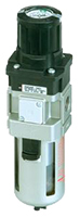 Filtro regolatore SMC AW, attacco NPT 1/4, filtrazione 5μm, filettatura G, NPT, Rc, 10 bar max