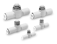 Regolatore di velocità SMC serie AS, ingresso tubo 6mm, uscita tubo 6mm