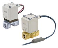 Elettrovalvola NC SMC, 10 bar max, 2 porte , 24 V c.c., 3/8poll