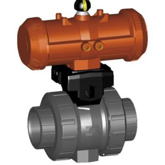 Valvola con attuazione pneumatica Georg Fischer, a sfera, NC, 20mm, 10 bar max