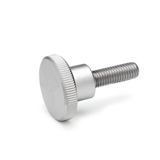 Manopola di serraggio zigrinata Ganter in Acciaio inossidabile, M6 x 20mm