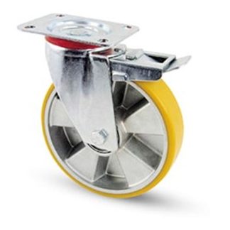 Ruota per carrelli orientabile RS PRO in Poliuretano, Ø 160mm, 300kg